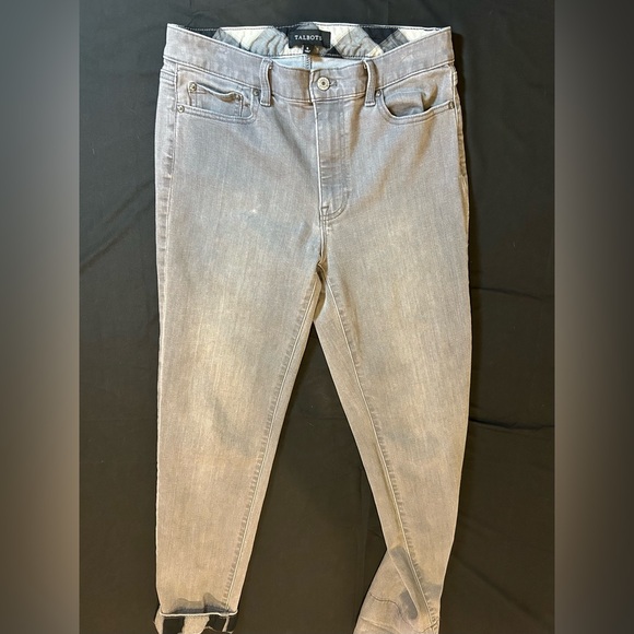Talbots Light Gray Denim Pants - Picture 1 of 8